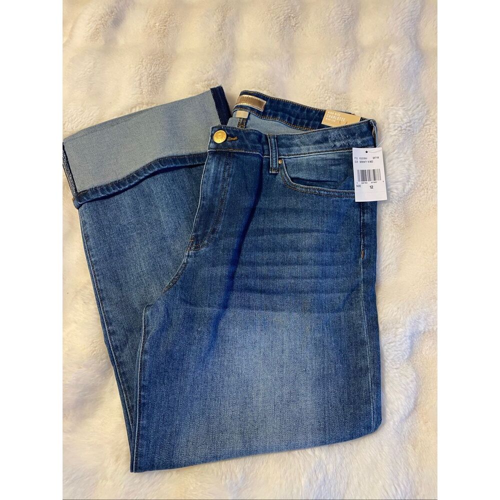 NWT Kut From the Kloth Charlotte High Rise Cuffed Wide Leg Jeans Size 12 - Picture 5 of 13